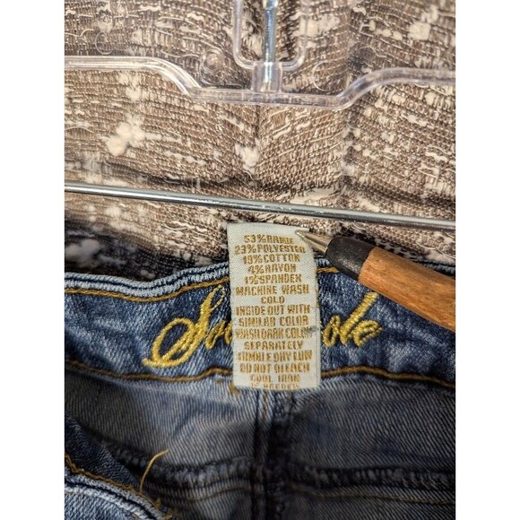 Vintage Y2K‎ Southpole Embroidered Pocket Denim Jeans Women's Size 7 - Picture 9 of 10